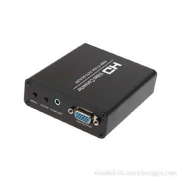 HDMI to VGA + Audio Converter, Supports 1,920 x 1,080 Pixels, 5V/1A Power SupplyNew